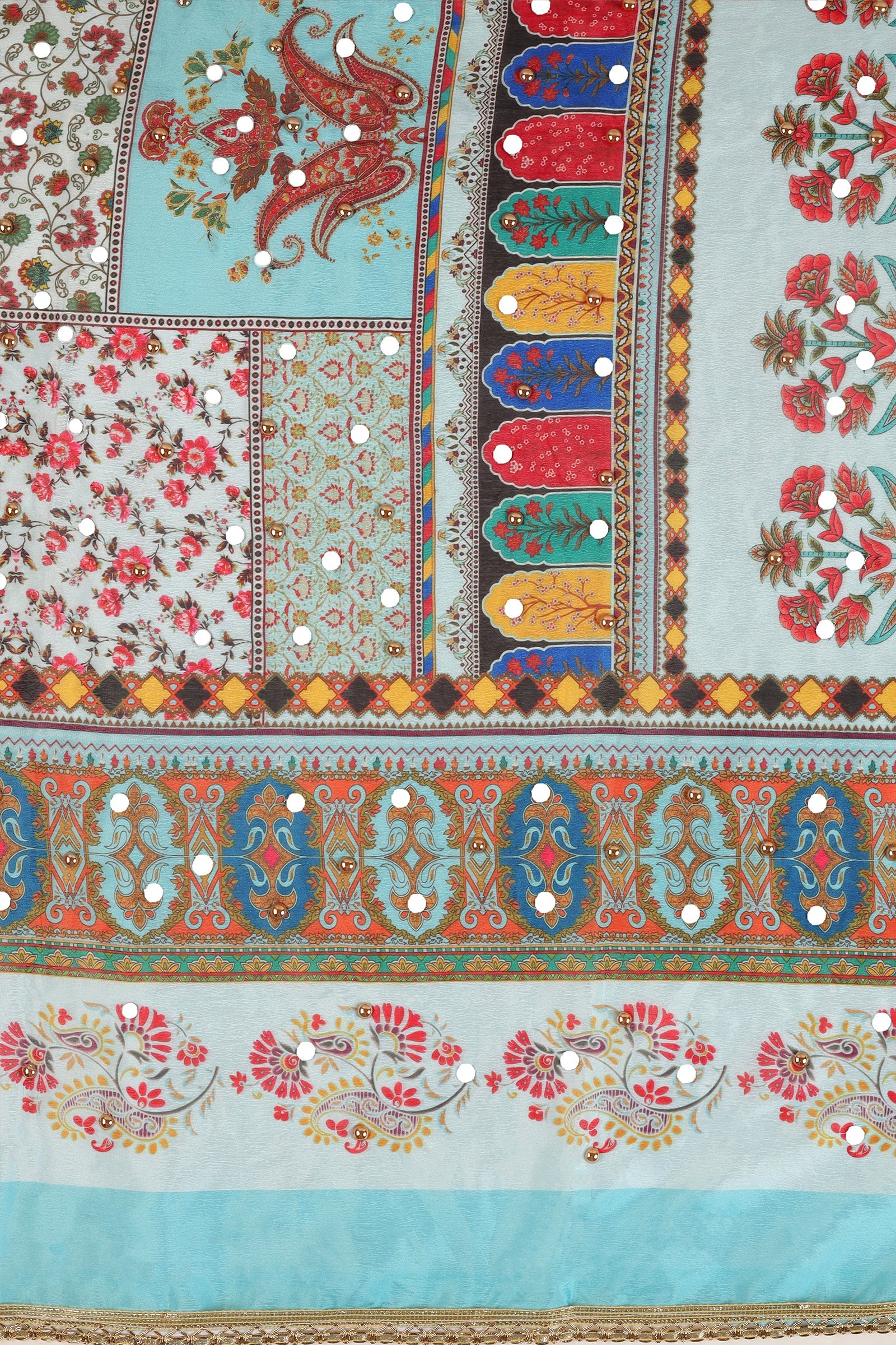 Teejh Mahima Embellished Printed Dupatta