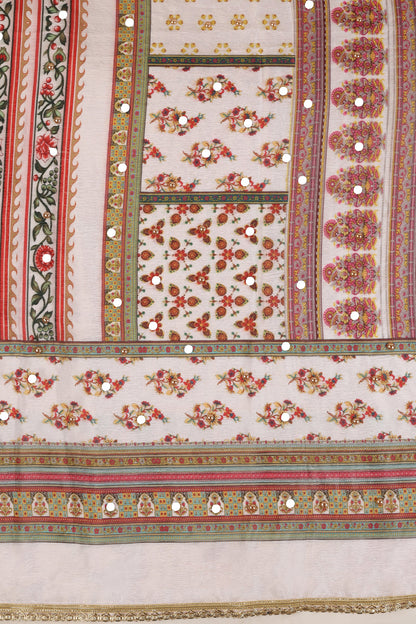 Teejh Navrang Embellished Printed Dupatta