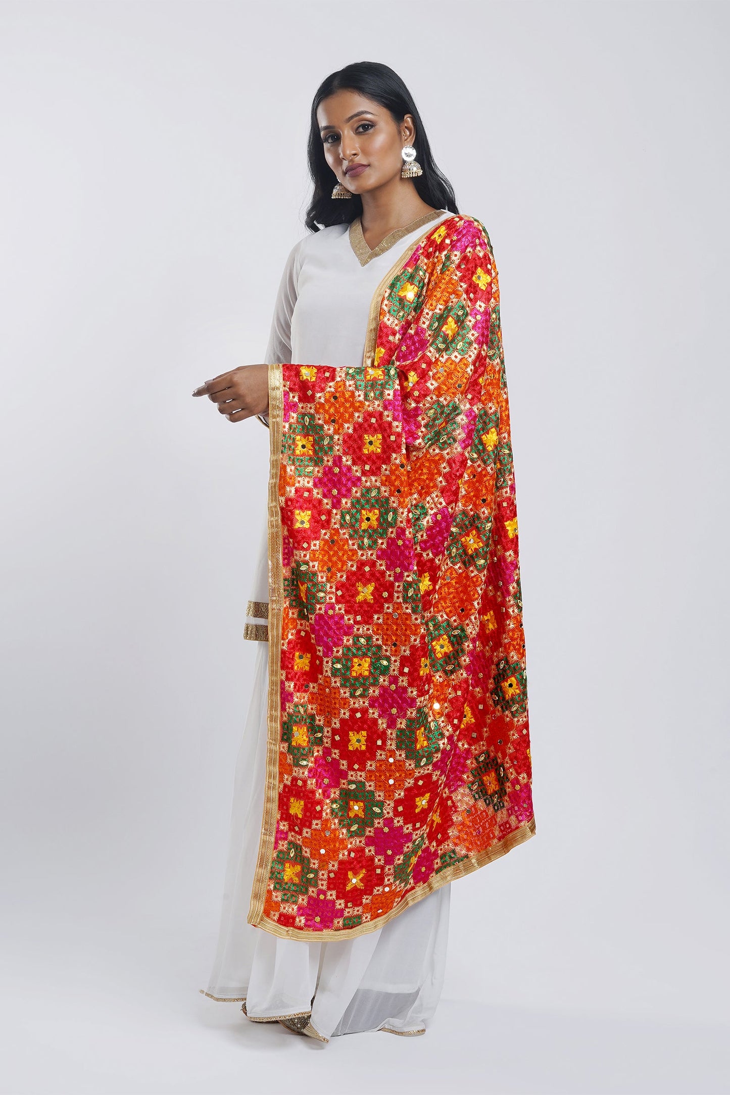 Teejh Shringar Phulkari Dupatta