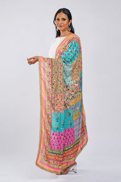 Teejh Patakha Embellished Printed Dupatta