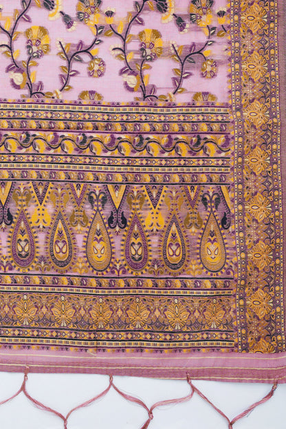 Teejh Bhaagyasree Pink Banarasi Dupatta