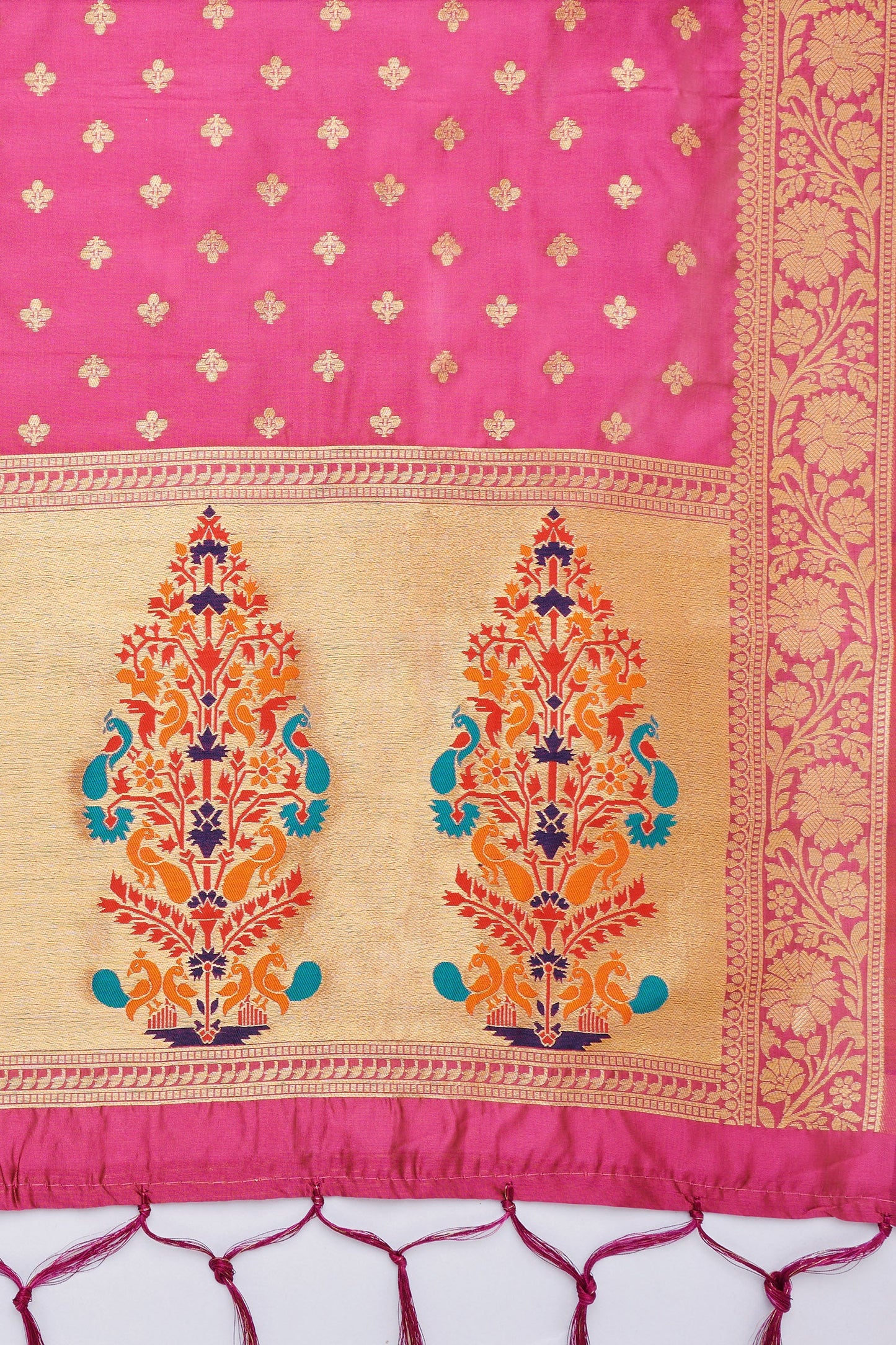 Teejh Chandra Pink Banarasi Dupatta