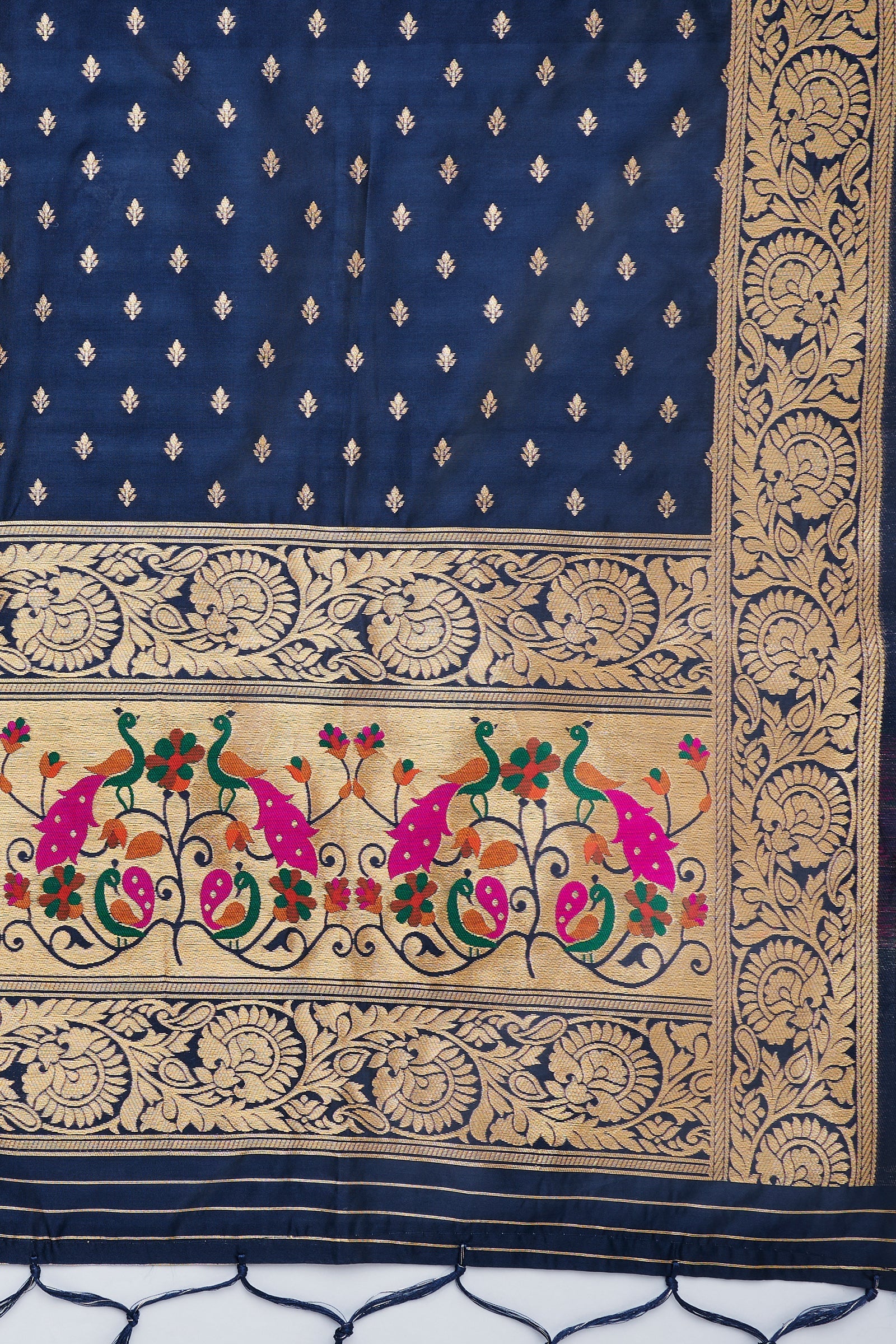 Teejh Chandira Blue Banarasi Dupatta
