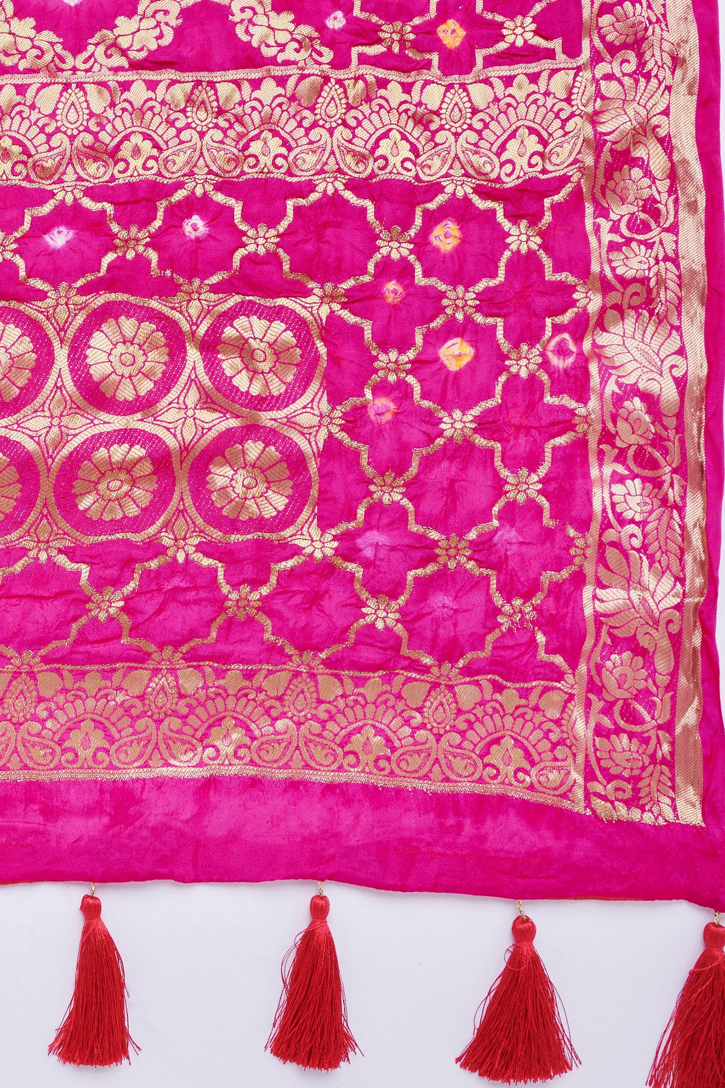 Teejh Chetna Pink Banarasi Dupatta