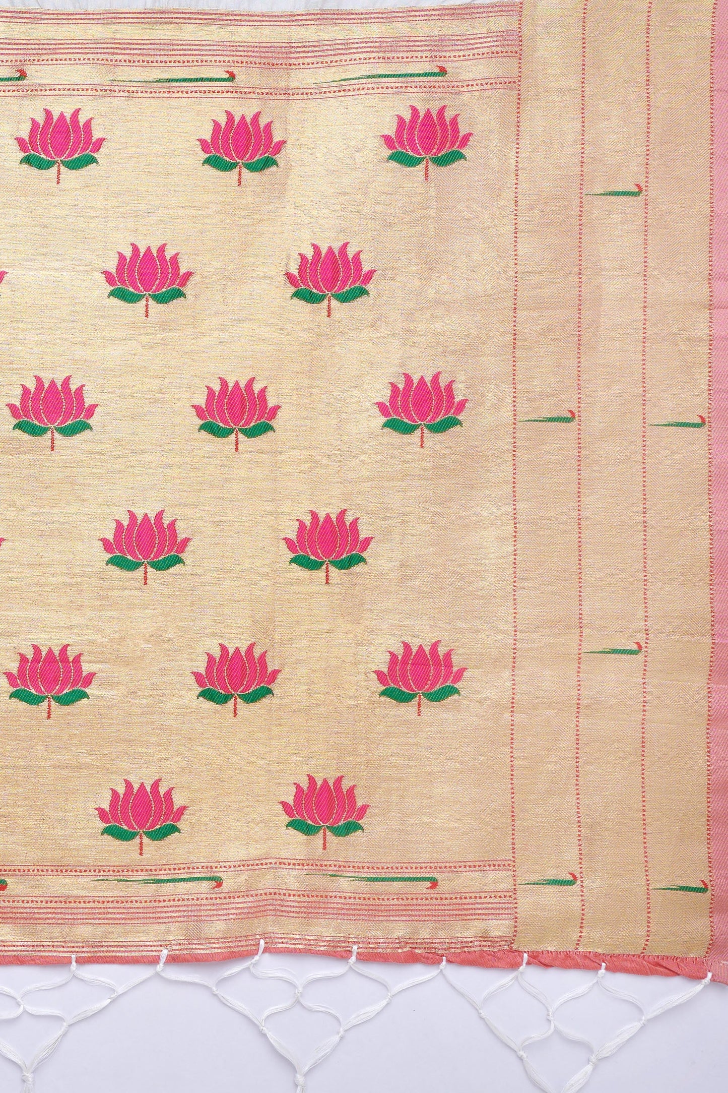 Teejh Drishti Off White Banarasi Dupatta