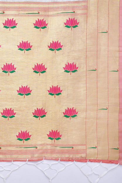 Teejh Drishti Off White Banarasi Dupatta