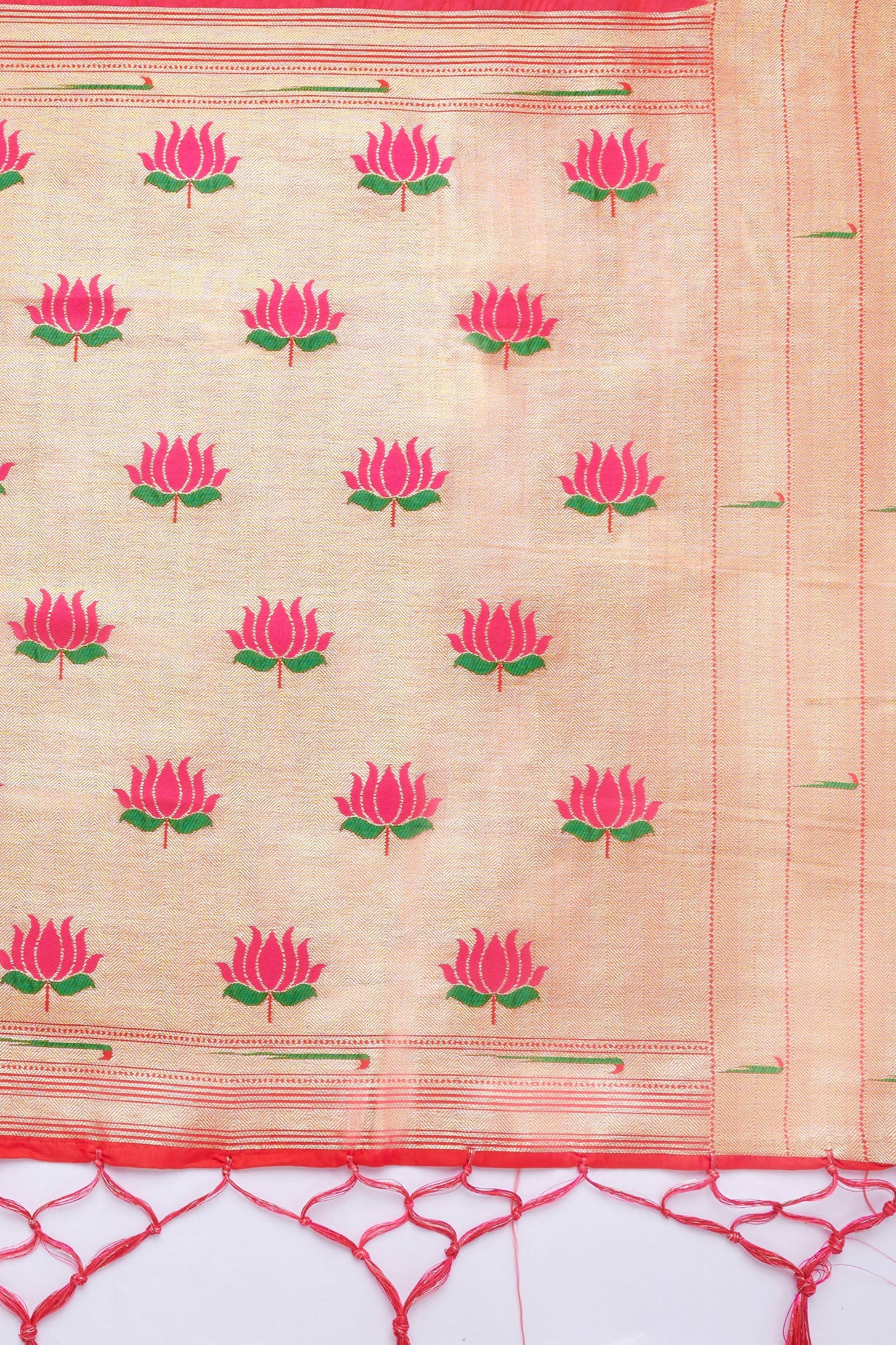Teejh Drishti Rani Pink Banarasi Dupatta