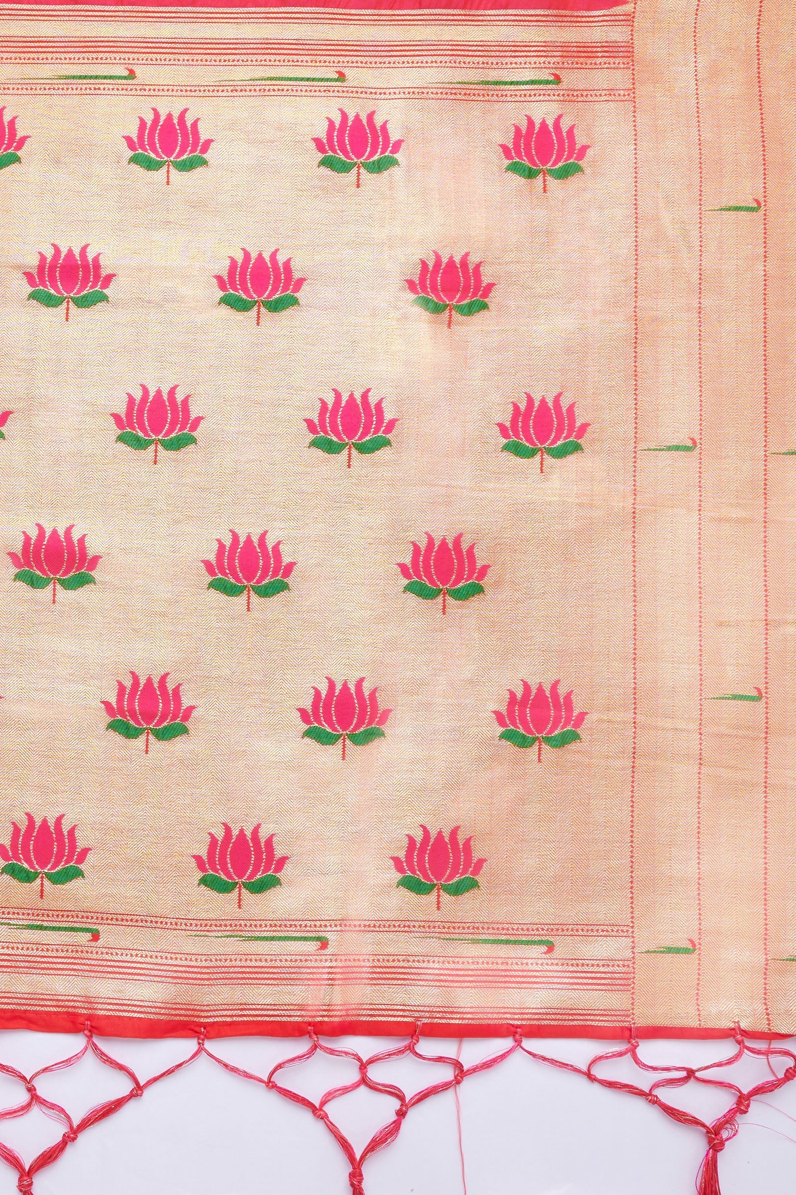 Teejh Drishti Rani Pink Banarasi Dupatta