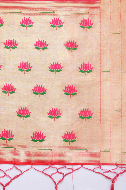 Teejh Drishti Rani Pink Banarasi Dupatta