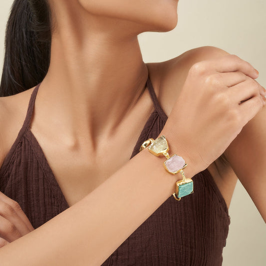 Soléa Multicolored Natural Stone Bracelet