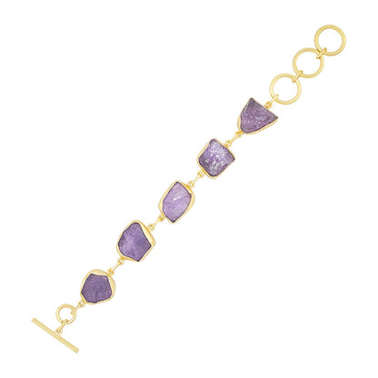 Teejh Reysha Purple Natural Stone Bracelet