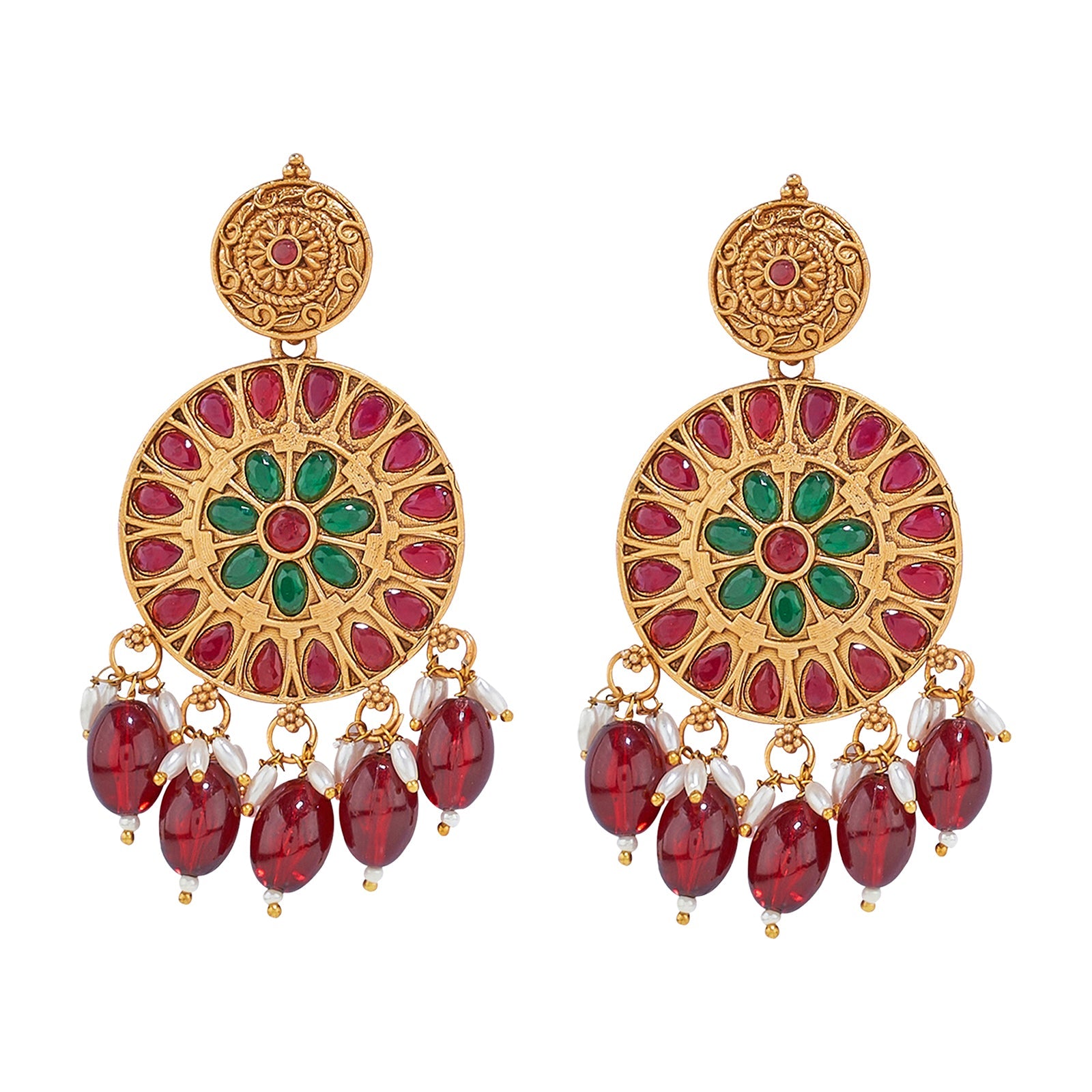 Teejh Aarzaa Gold Ghungroo Necklace Set