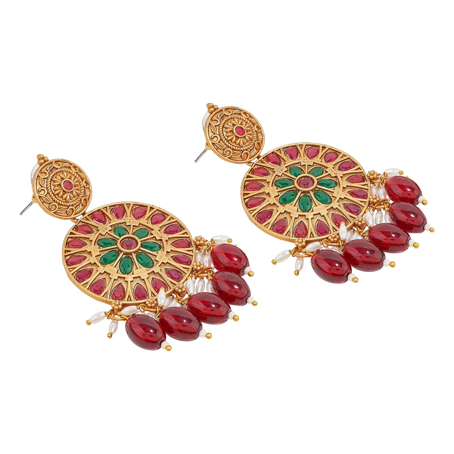 Teejh Aarzaa Gold Ghungroo Necklace Set