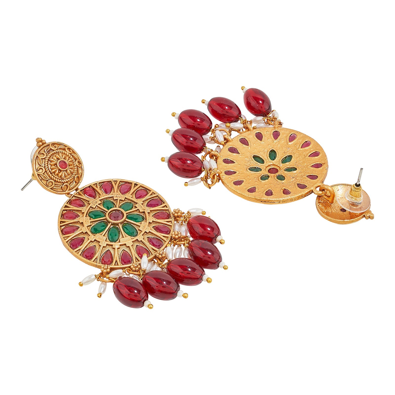 Teejh Aarzaa Gold Ghungroo Necklace Set