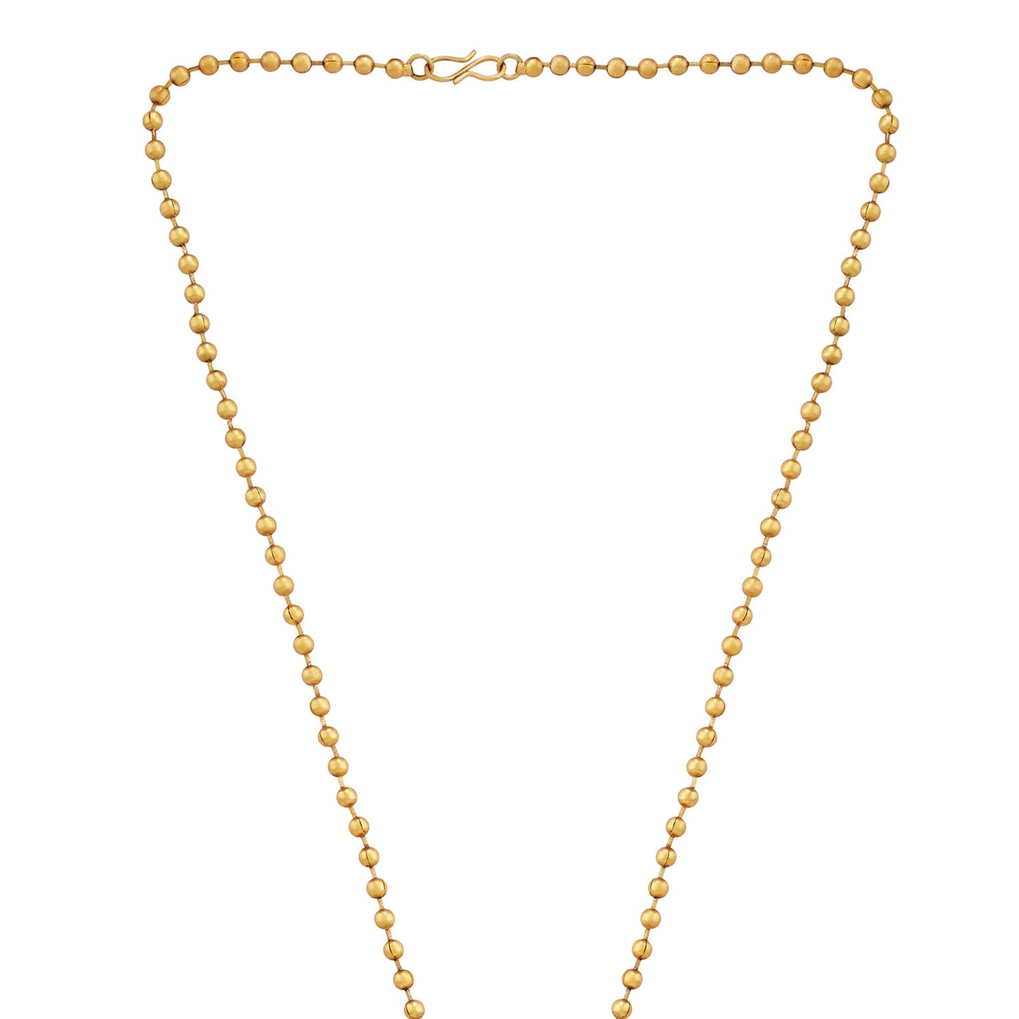 Teejh Anua Gold Red and Green Stones Necklace Set