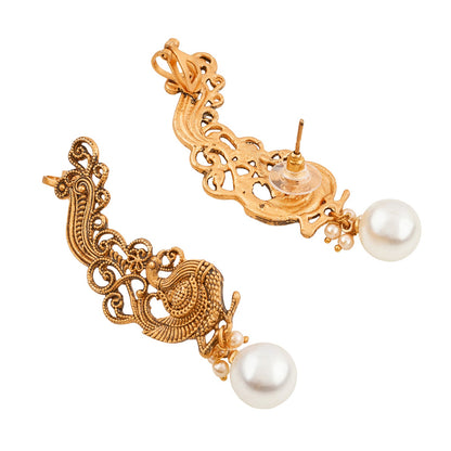 Teejh Karika Gold Pearl Earcuffs