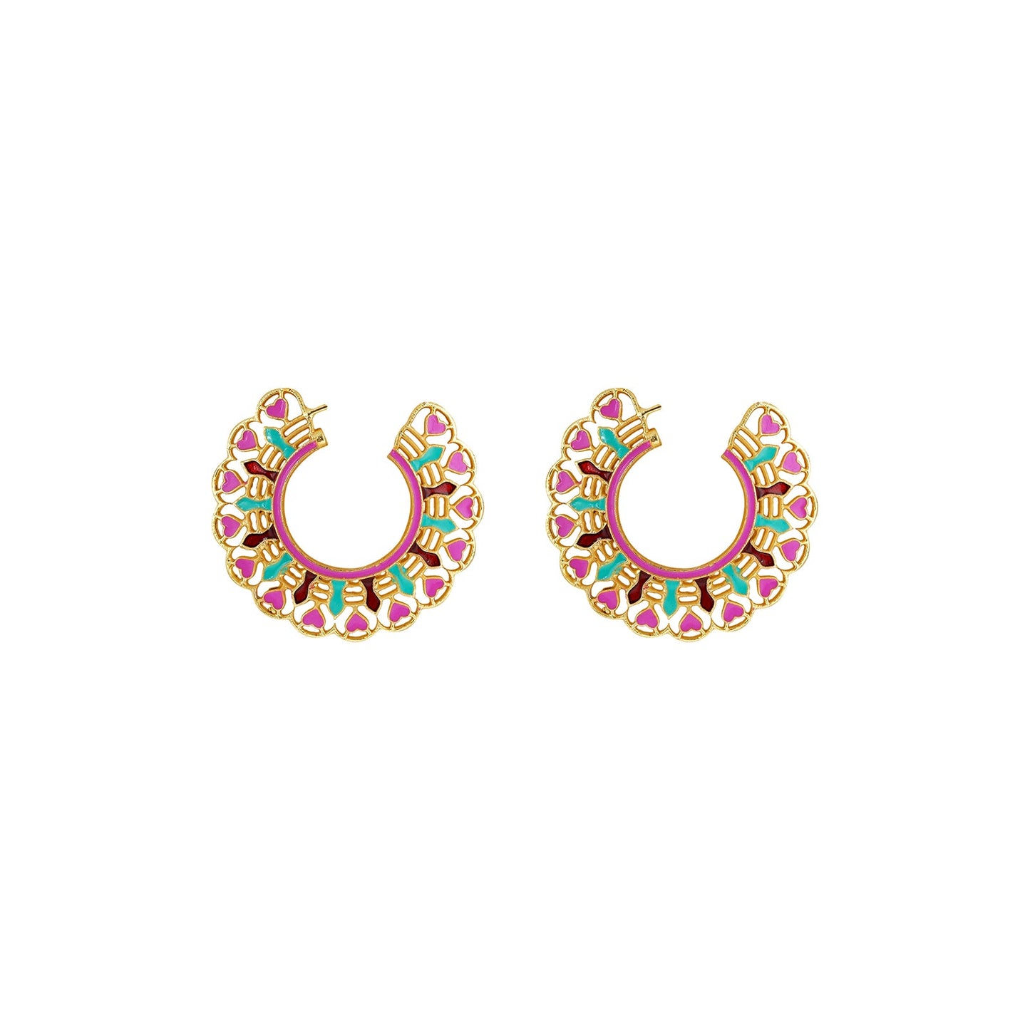Teejh Aamani Pink Earrings