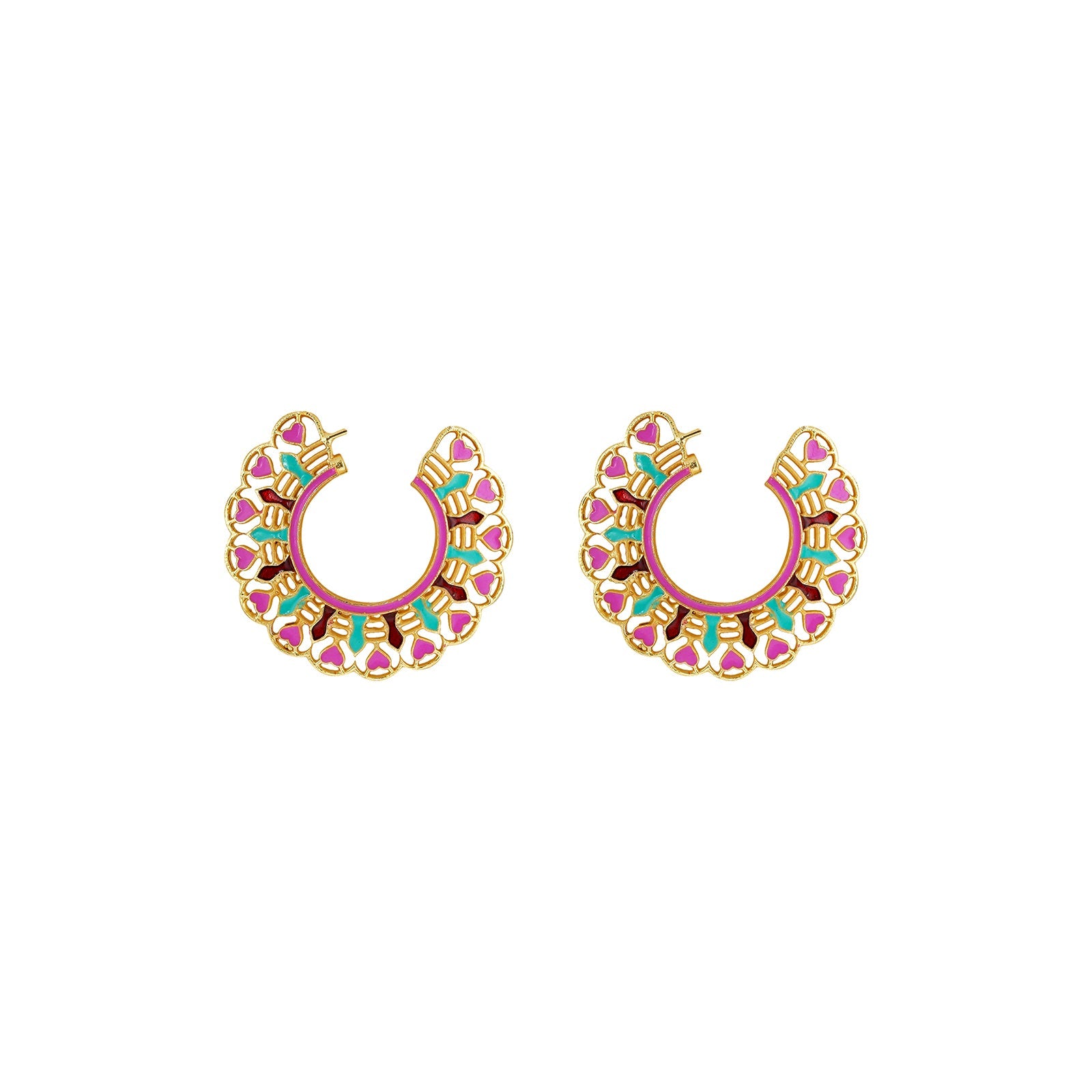 Teejh Aamani Pink Earrings