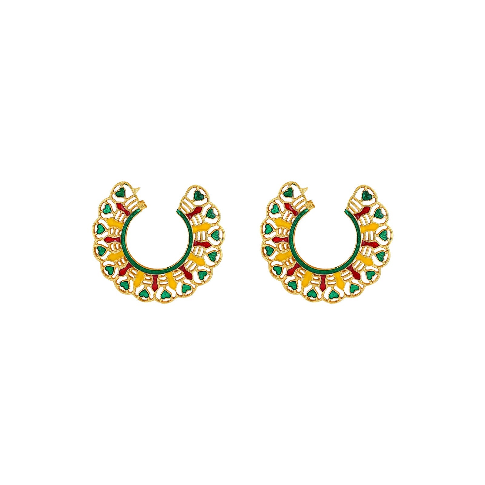 Teejh Aamani Green Earrings
