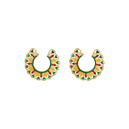 Teejh Aamani Green Earrings