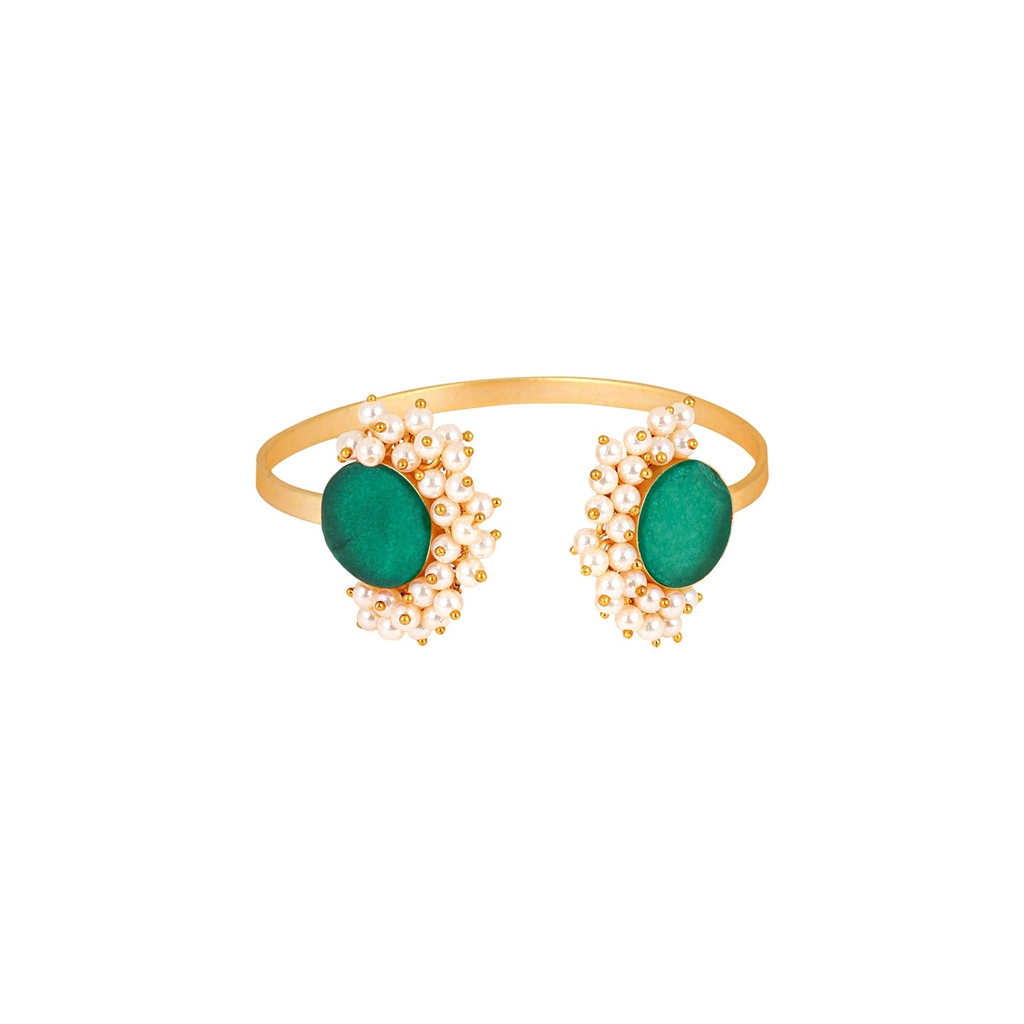 Teejh Piyali Green Studded Pearl Bracelet