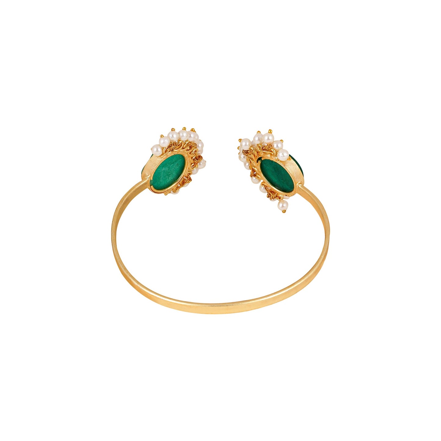 Teejh Piyali Green Studded Pearl Bracelet