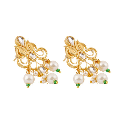 Teejh Revika Pearl and Gold Necklace Set