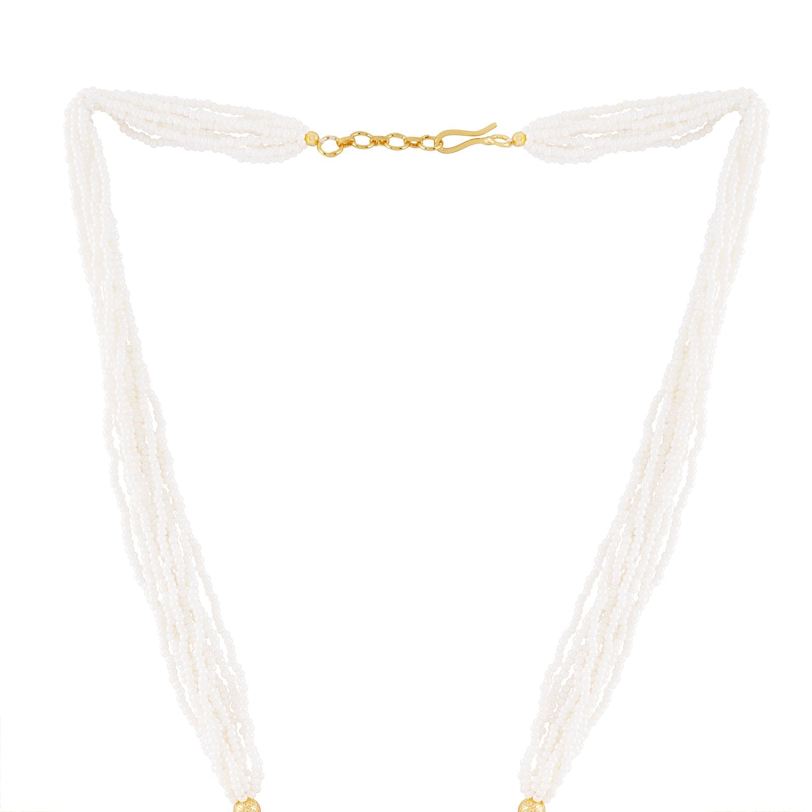 Teejh Holkar Gold Ruby Necklace Set