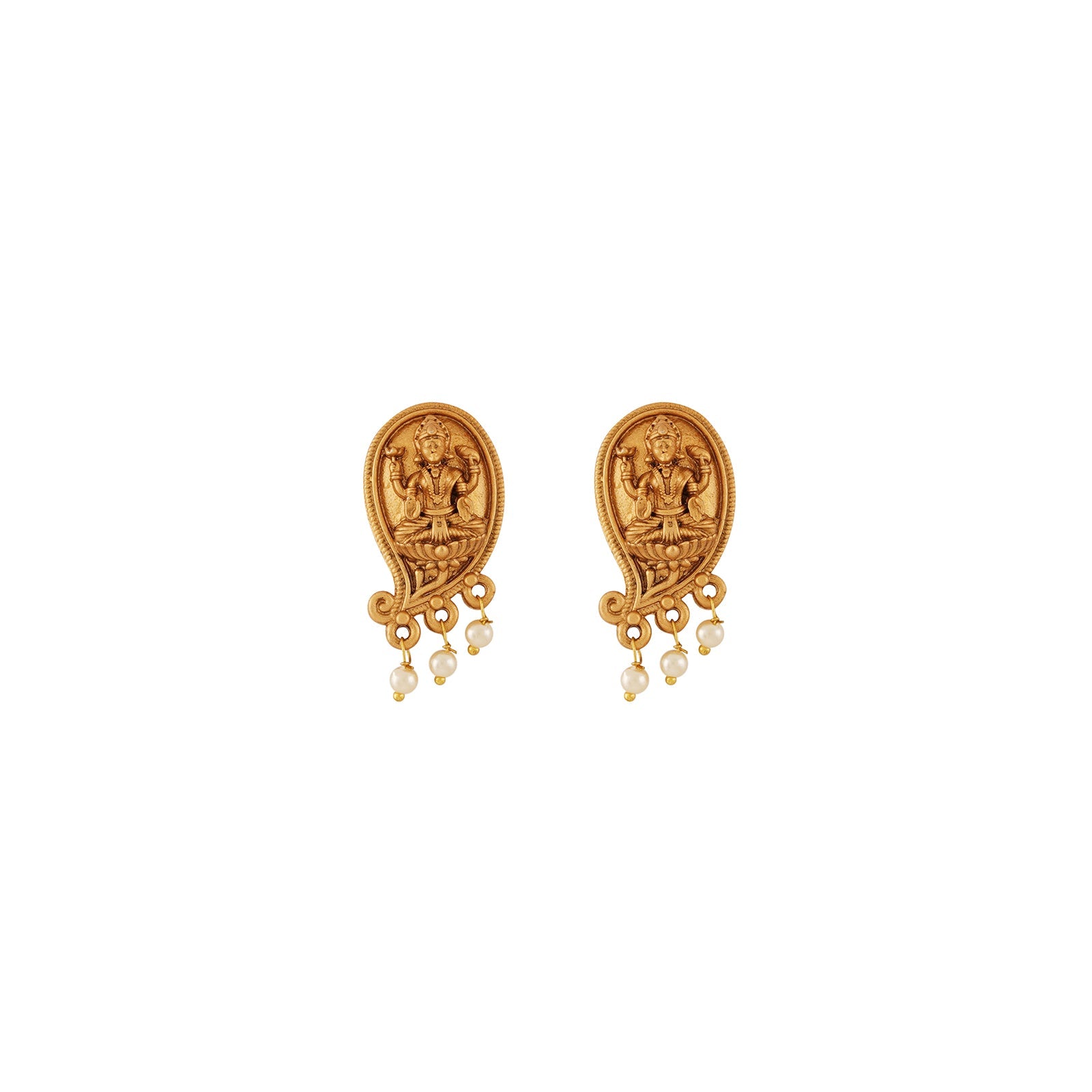 Teejh Kushan Gold And Necklace Set