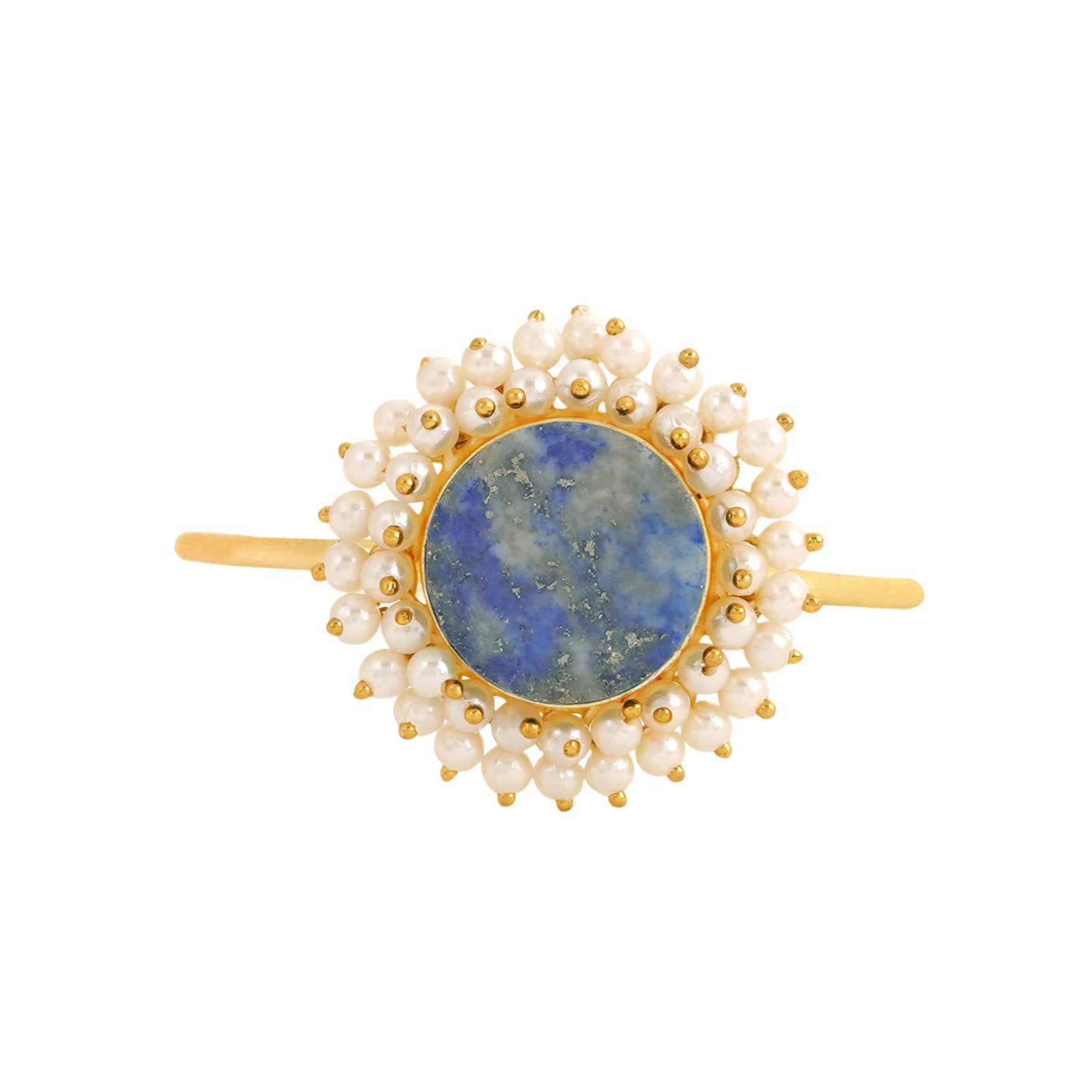 Teejh Aasita Blue Studded Pearl Bracelet