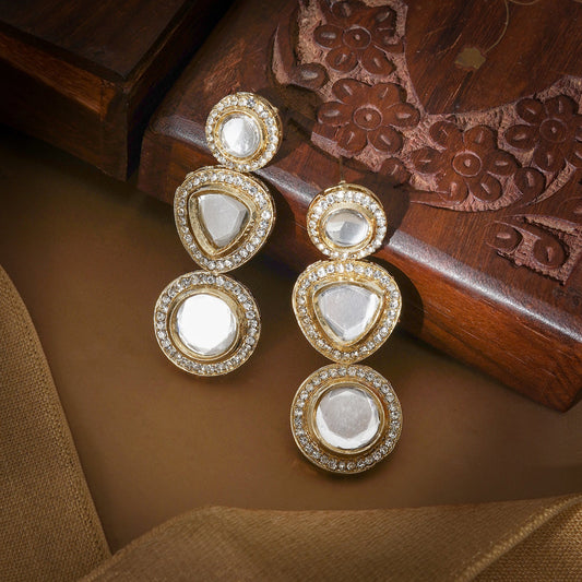 Teejh Nazakat Light Gold Earring
