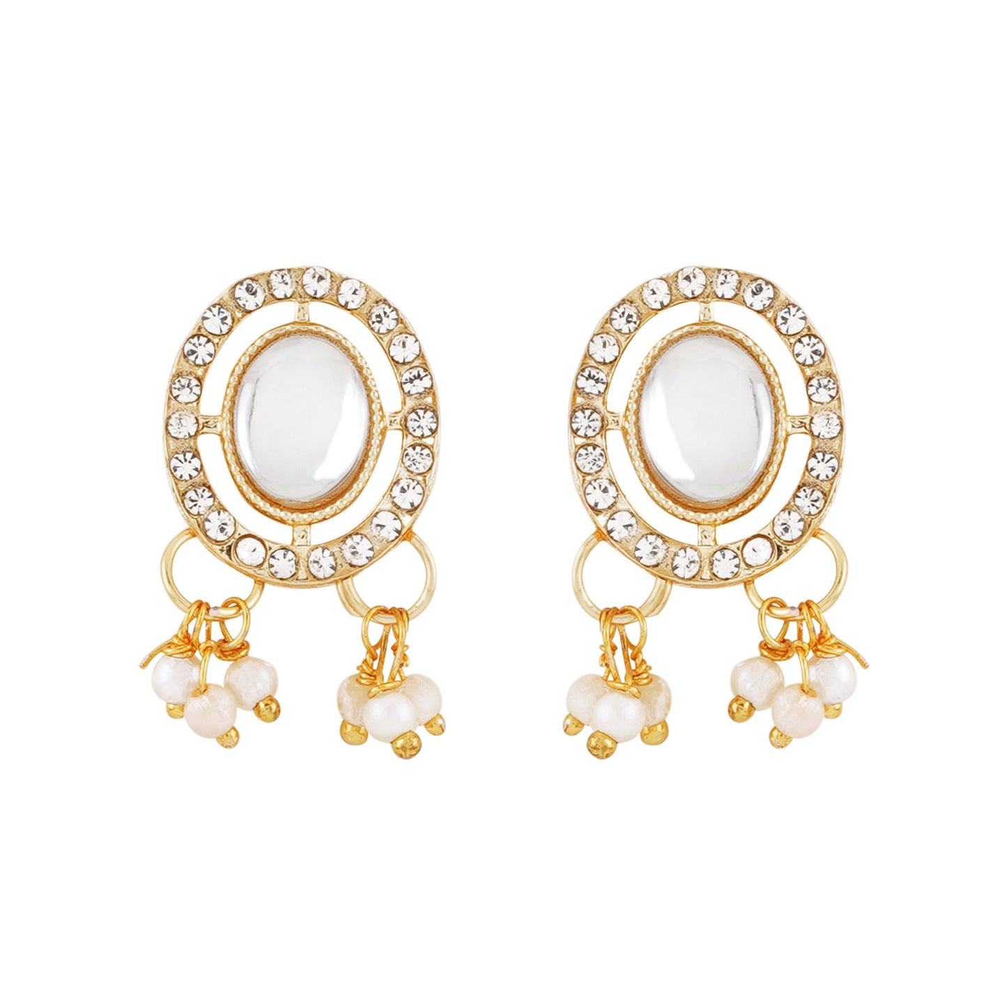 Teejh Jhilmil Light Gold Necklace Set