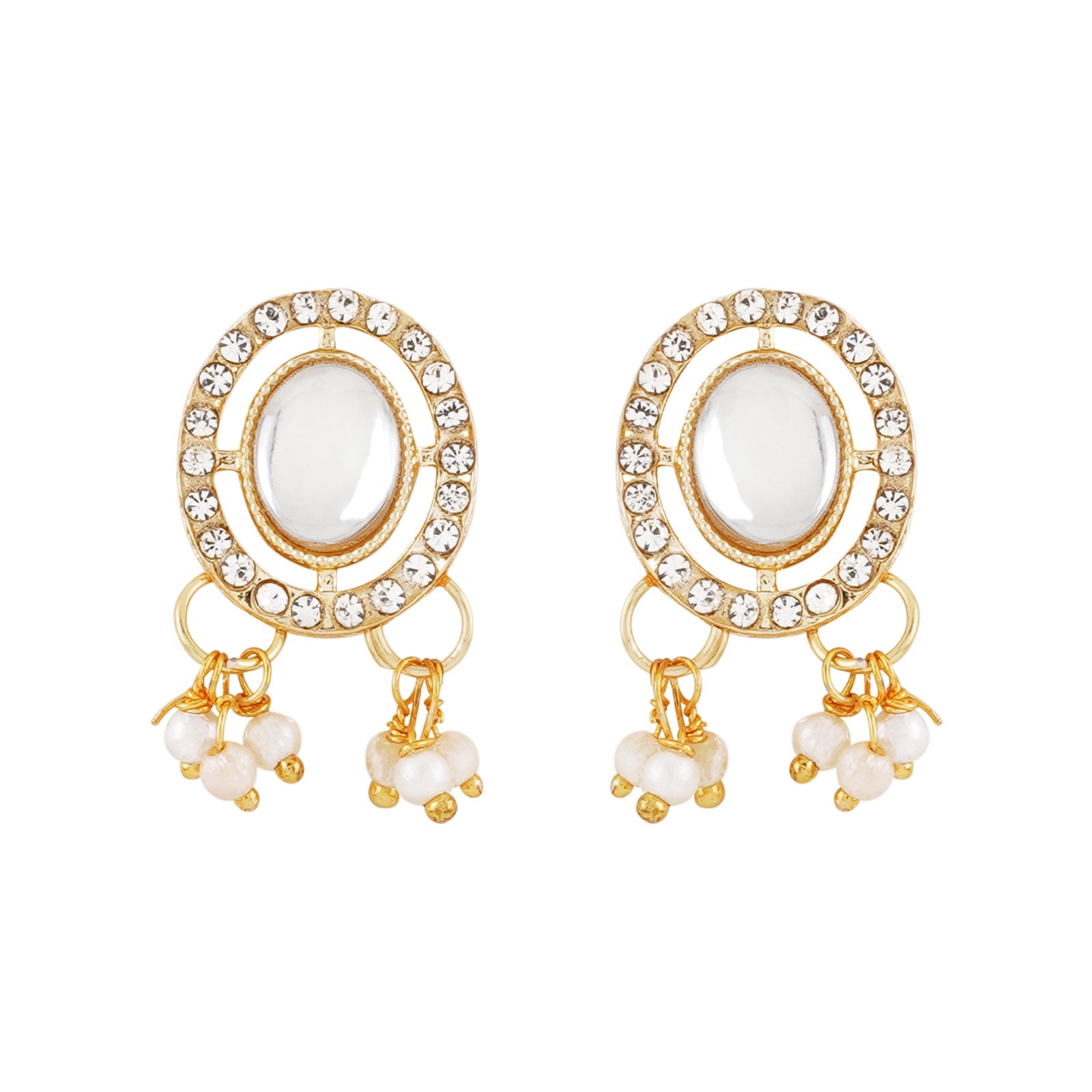 Teejh Jhilmil Light Gold Necklace Set