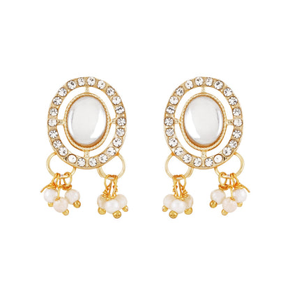Teejh Jhilmil Light Gold Necklace Set