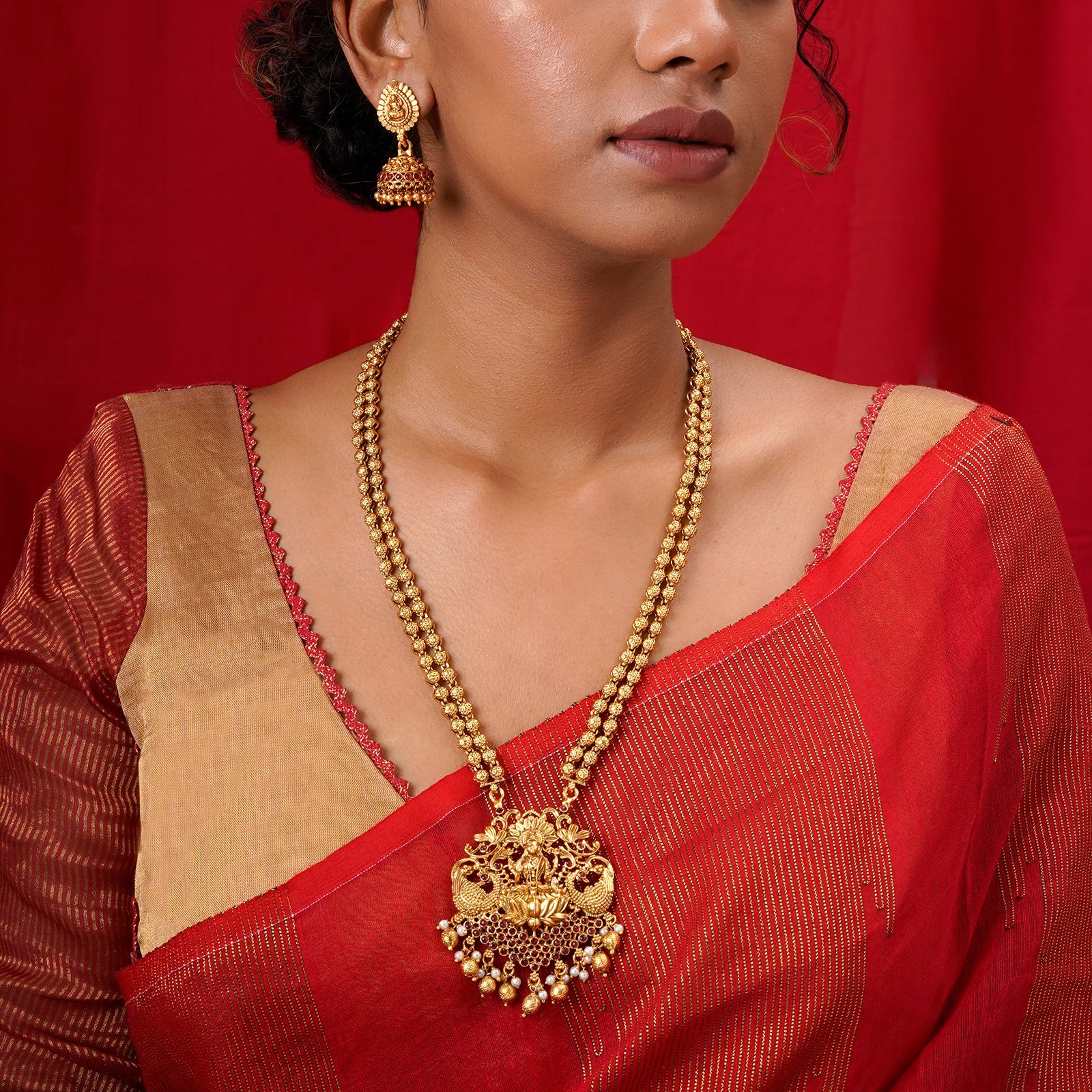 Teejh Akasha Gold Necklace Set