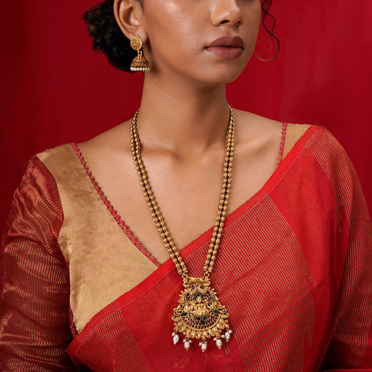 Teejh Apsara Gold Necklace Set