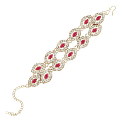 Teejh Kiya Silver Red Bracelet