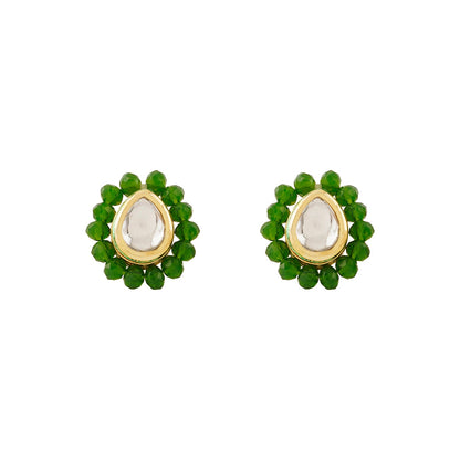 Teejh Surili Green Beads Necklace Set