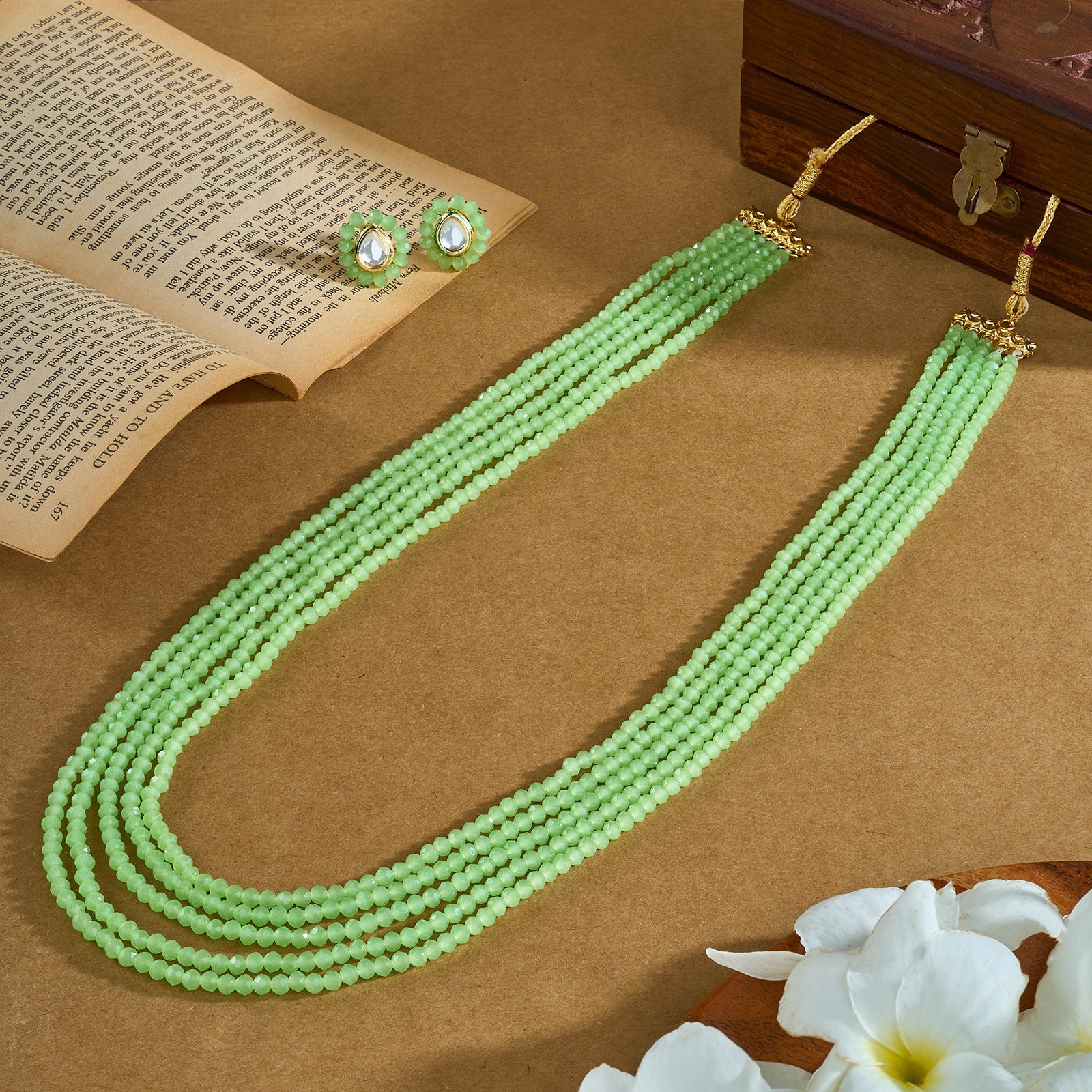 Teejh Surili Sea Green Beads