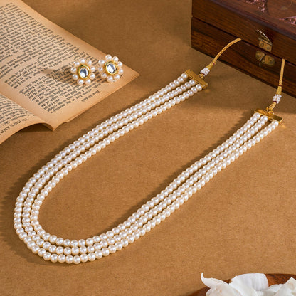Teejh Nithila Pearl Beaded Necklace Set