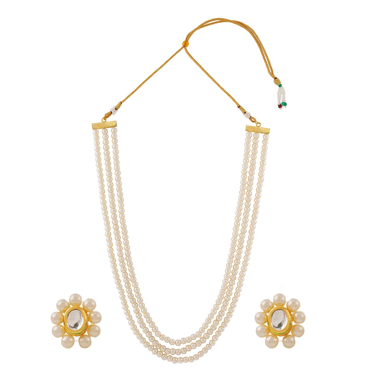 Teejh Nithila Pearl Beaded Necklace Set