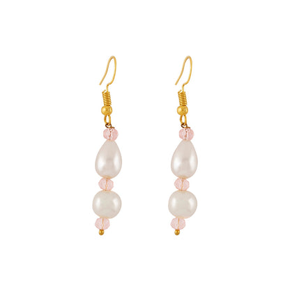 Teejh Chakra White and Pink beaded Necklace Set
