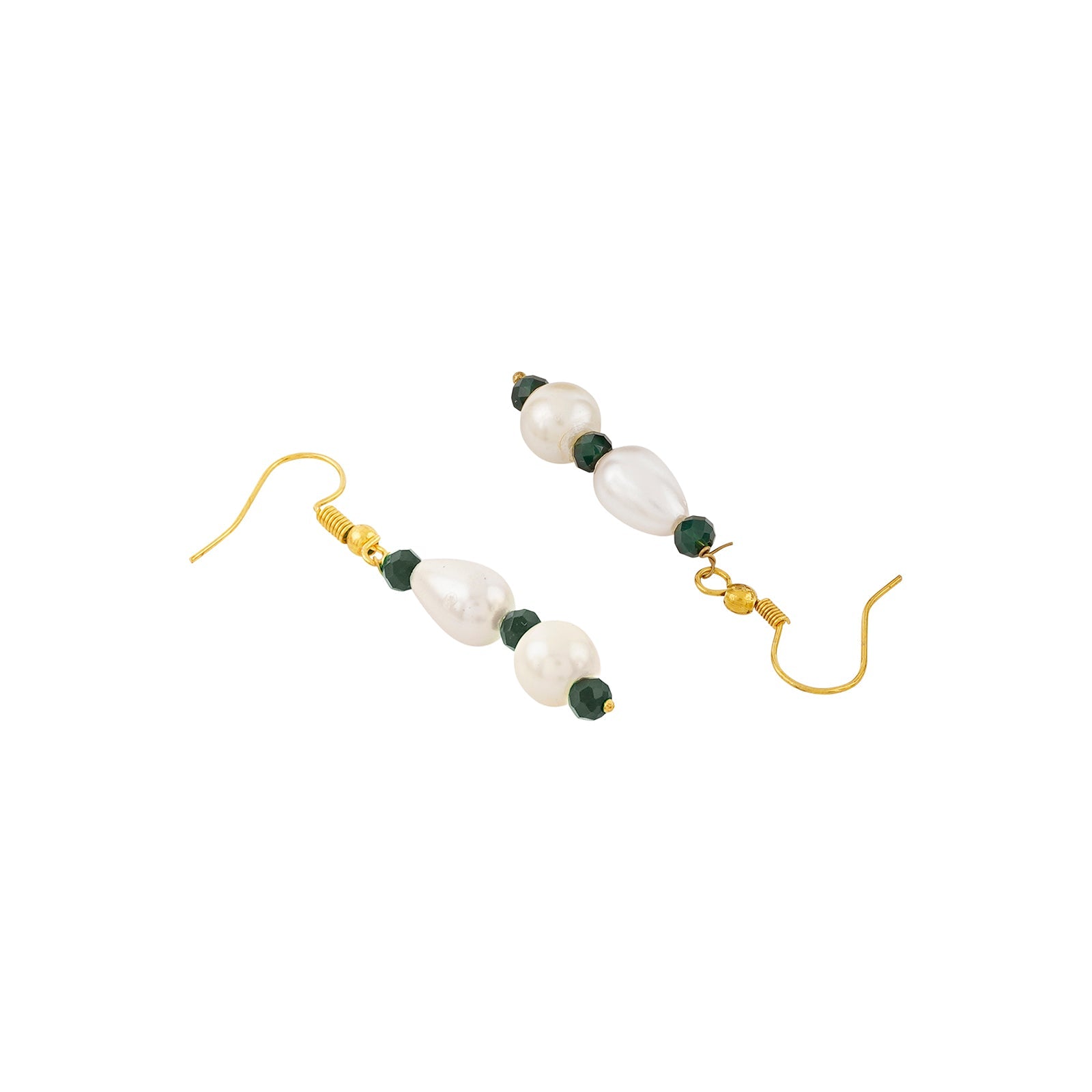 Teejh Chakra White and  Multi-colour beaded Necklace Set