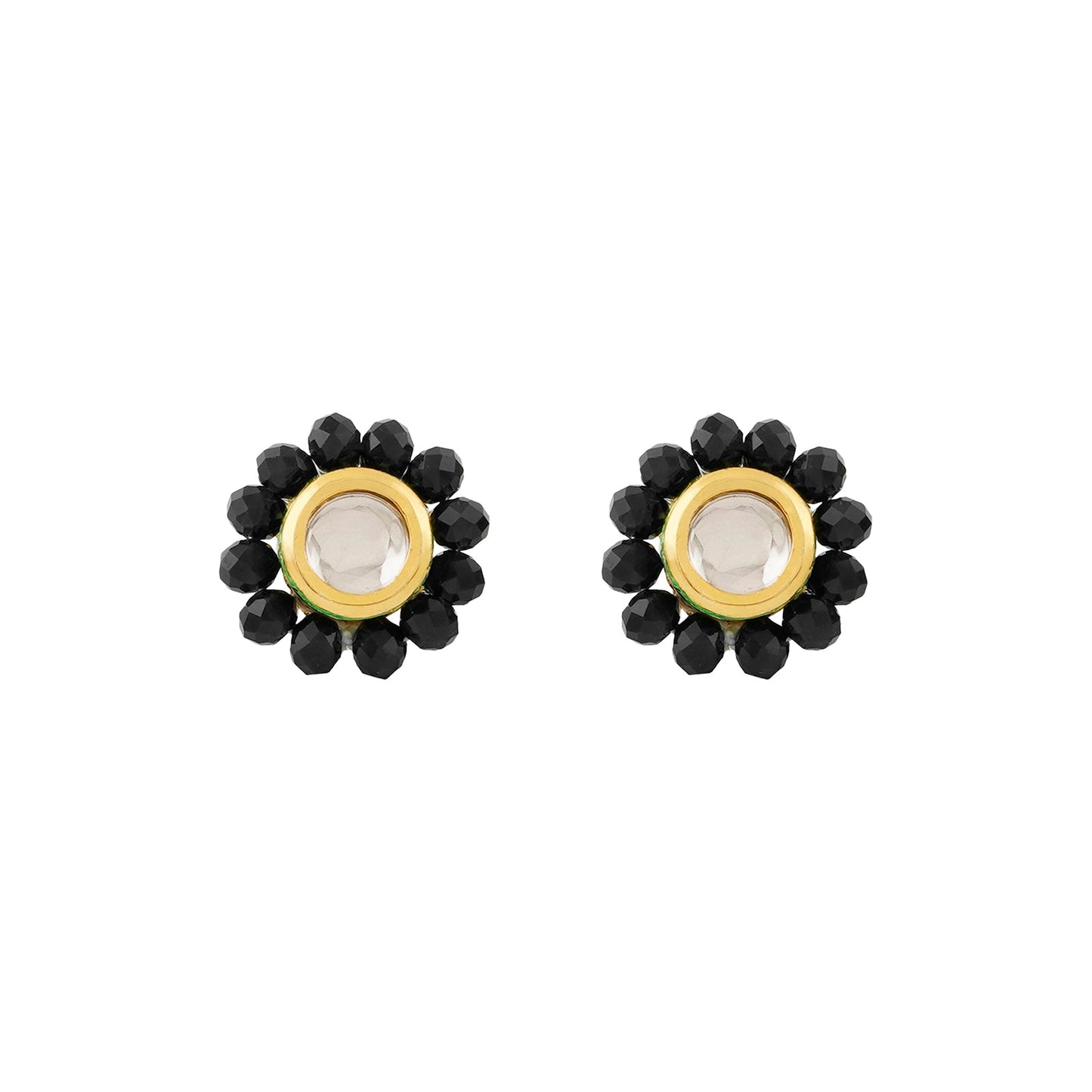 Teejh Jalsa Black Beaded Necklace Set