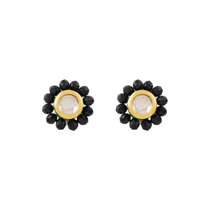 Teejh Jalsa Black Beaded Necklace Set