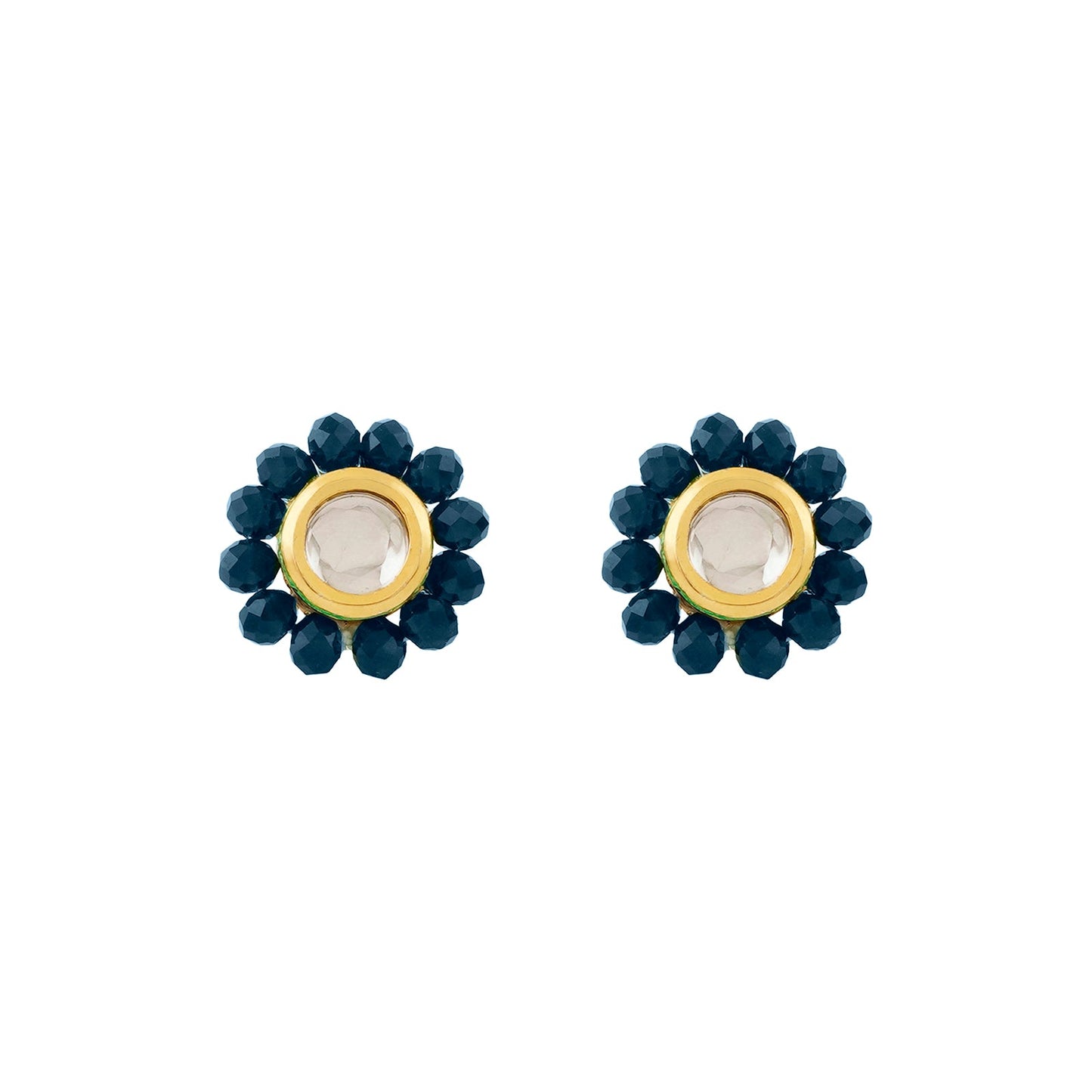 Teejh Jalsa Blue Beaded Necklace Set