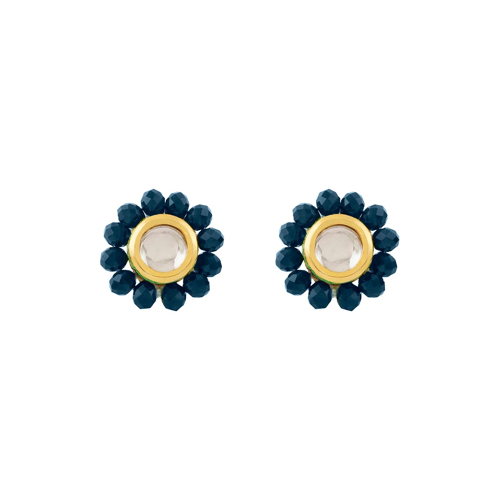 Teejh Jalsa Blue Beaded Necklace Set