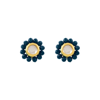 Teejh Jalsa Blue Beaded Necklace Set