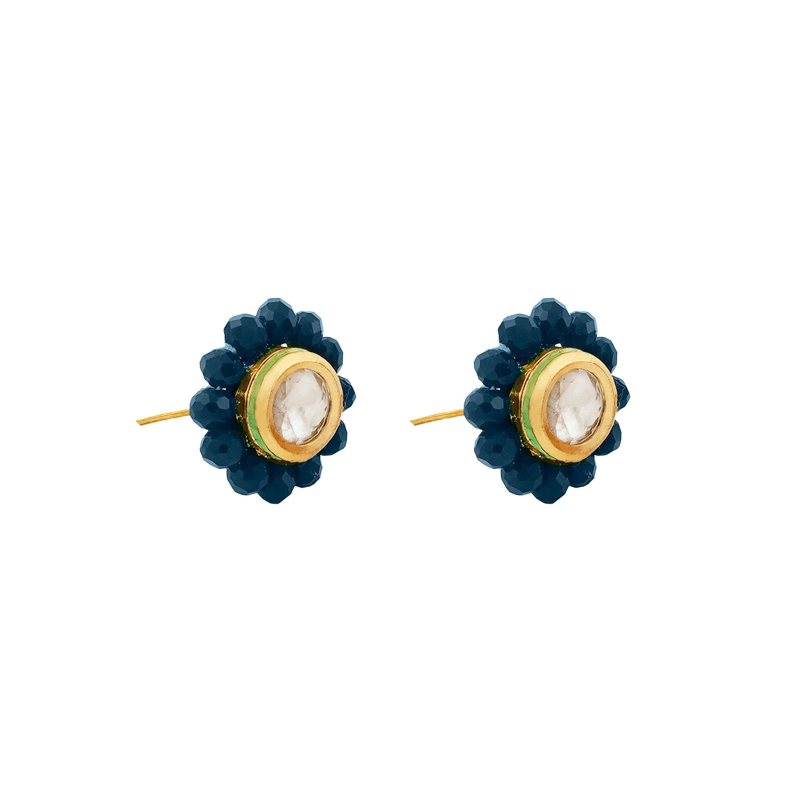 Teejh Jalsa Blue Beaded Necklace Set