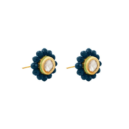 Teejh Jalsa Blue Beaded Necklace Set